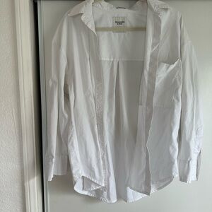 Abercrombie & Fitch White Oversized Shirt
